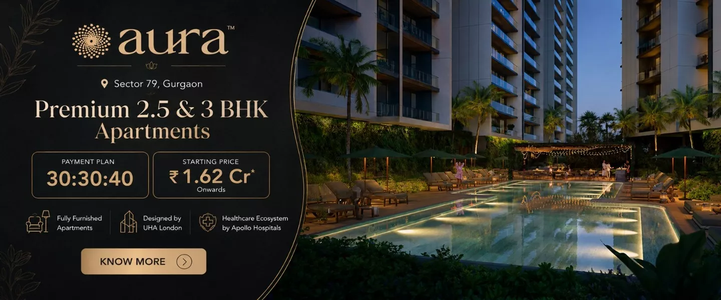 Aura Aerth wellness residences Sector 79 Gurgaon offer banner